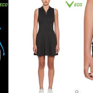 Callaway Womens Racer Back Flounce Dress